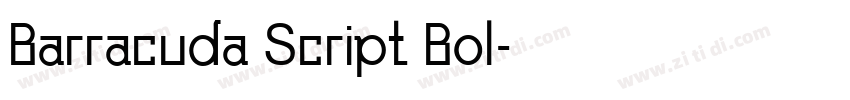 Barracuda Script Bol字体转换